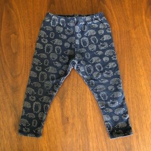 Zara Hedgehog Print Leggings - Size 18-24 M